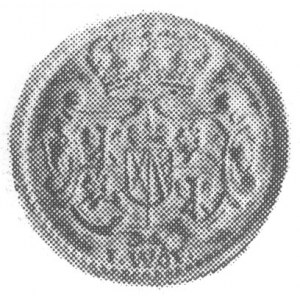 3 halerze 1738, Drezno, Aw: Tarcza herbowa, Rw: Jabłko ...