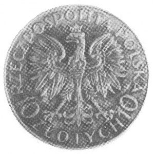 10 złotych 1933 Traugutt (próba), Kurp. P.46.A