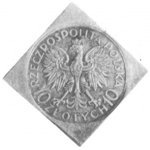 10 złotych 1933 Sobieski (klipa), Kurp. P.48.C