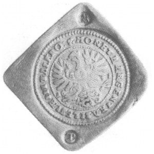 3 talary (klipa) 1621, Orzeł śląski i napis i dwie punc...