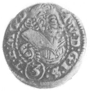 3 krajcary 1609, Cieszyn , Aw: Popiersie i napis, Rw: O...