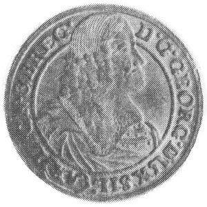 15 krajcarów 1663, Brzeg, Aw: Popiersie i napis, Rw: Or...