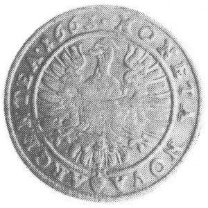 15 krajcarów 1663, Brzeg, Aw: Popiersie i napis, Rw: Or...