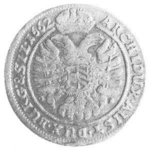 15 krajcarów 1662, Wrocław, j.w., FbSg 423
