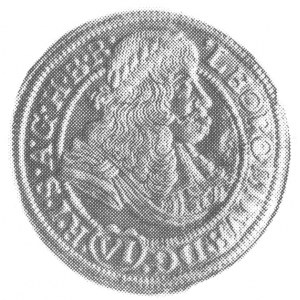 6 krajcarów 1674, Wrocław, Aw: Popiersie i napis, Rw: O...