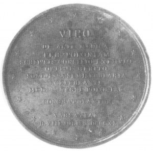 medal brązowy Augusta Wolffa 1840, Aw: Głowa w lewo i n...