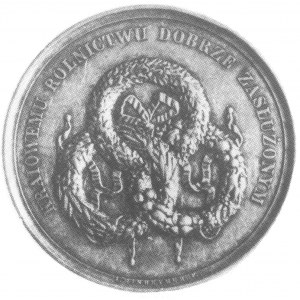 medal wystawowy Towarzystwa Rolniczego w Królestwie Pol...