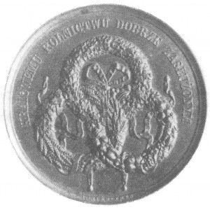medal jak wyżej ale w miedzi, 43 mm 37,84 g, H-Cz. 3822...