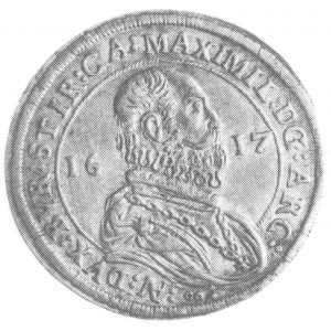 talar 1617, Hall, Aw: Popiersie arcyksięcia Maksymilian...