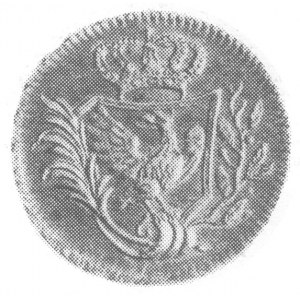 odważnik 1 friedrichs d’ora 1772, Aw: Orzeł w tarczy po...