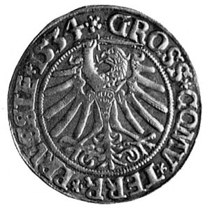 grosz 1534, Toruń, j.w., Kop. II. 5, H-Cz. nie not.