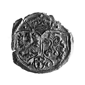 trzeciak poznański 1615, Aw: Klucze, po bokach 1-5, Rw:...