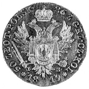 50 złotych 1819, Warszawa, Aw: Głowa i napis, Rw: Orzeł...