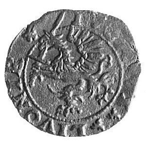 szeląg 1572r., Dahlen, Aw: Napis, Rw: Gryf i napis, H-C...