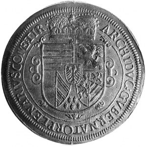 talar 1624, Hall, Aw: Popiersie i napis, Rw: Tarcza her...