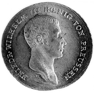 1/6 talara 1809, Berlin, Aw: Popiersie i napis, Rw: Nap...