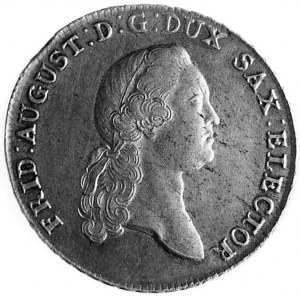 talar 1773, Lipsk, Aw: Głowa i napis, Rw: Tarcza herbow...