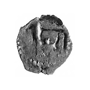 kopiejka (?) bita w latach 1401-1430, Aw: Włócznia, Rw:...