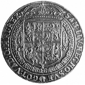 talar 1627, Bydgoszcz, Aw: Popiersie i napis, Rw: Tarcz...