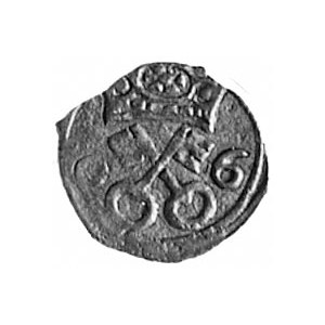 denar 1606, Poznań, Aw: Klucze, Rw: Orzeł, Kop.I.6 -RR-...