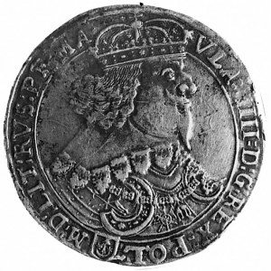 talar 1646, Kraków, Aw: Popiersie i napis, Rw: Tarcza h...