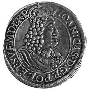 ort 1655, Toruń, Aw: Popiersie i napis, Rw: Herb Toruni...