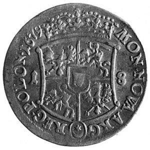ort koronny 1679, Bydgoszcz, Aw: j.w., Rw: j.w., Kop.II...