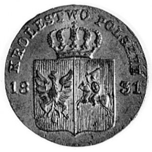 10 groszy 1831, Warszawa, Aw: j.w., Rw: j.w.,Plage 278