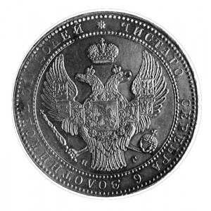 1 1/2 rubla = 10 złotych 1836, Petersburg, Aw: j.w., Rw...