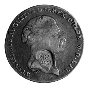 talar 1794 Stanisława Augusta z puncą z monogramem RS