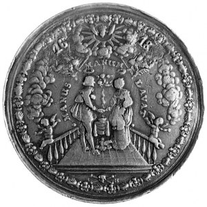 medal zaślubinowy z dorobioną później datą 1618 - Jan H...