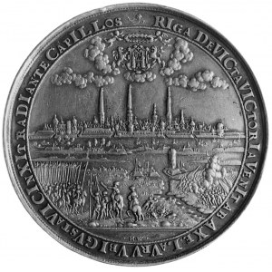 medal gdański Jana Höhna Starszego z okazji wizyty król...