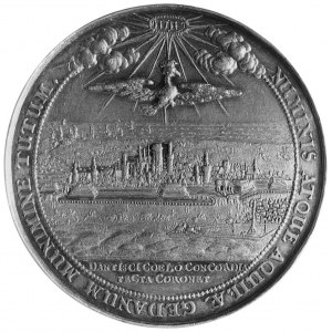 medal Aegidiusa Straucha (1632-1682), Aw: Popiersie w p...