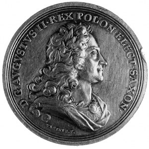medal autorstwa Vestnera, z okazji śmierci króla August...