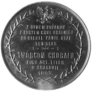medal dla uczczenia twórców chorału: Kornela Ujejskiego...