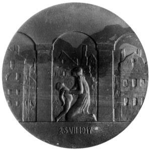 medal na pamiątkę obrony Stanisławowa autorstwa St. Pop...
