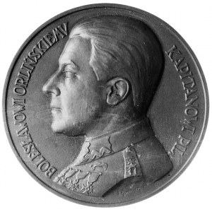 medal poświęcony B. Orlińskiemu z okazji lotu Warszawa-...