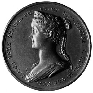 medal z okazji ślubu Marii Leszczyńskiej z Ludwikiem XV...