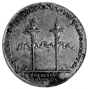 medal na zaślubiny Napoleona I z Marią Ludwiką 1810, Aw...