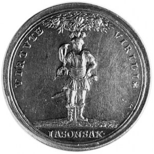 Saksonia 1719-Fryderyk August - medal zaślubinowy, Aw: ...