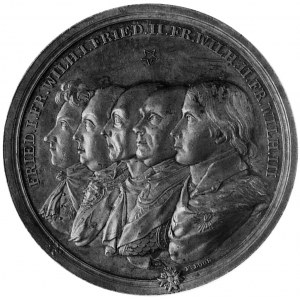 medal autorstwa Loosa wybity z okazji utworzenia Króles...