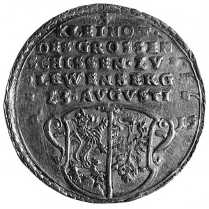 talar 1615, Wrocław, Aw: Herb miasta i napis, Rw: Orzeł...