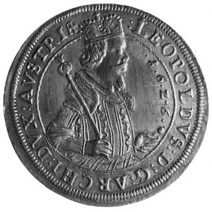 talar 1626, Hall, Aw: Arcyksiążę Leopold w zbroi i wokó...