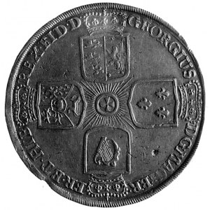 talar 1723, Zellerfeld, Aw: Cztery tarcze herbowe w for...