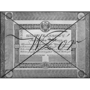 zestaw wzorów do produkcji banknotu 5 złotowego 1824; a...