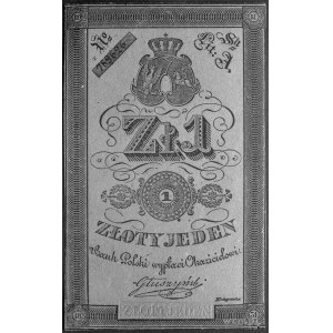1 złoty 1831, podpis: Głuszyński, nr 789 626, Kow.22a, ...