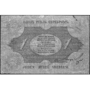 1 rubel srebrem 1847 nr 145 214 podpisy: Tymowski i Kor...