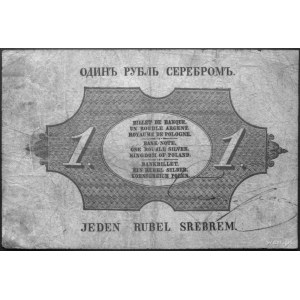 1 rubel srebrem 1856 nr 8 167 073, podpisy: Niepokojczy...