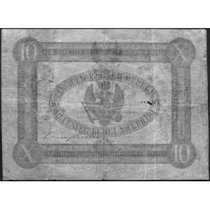 10 rubli srebrem 1844, seria K, numeracja 281345, podpi...