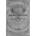 bony wartości 1 i 2 złote 1863 wydane przez Kasę Dóbr T...
